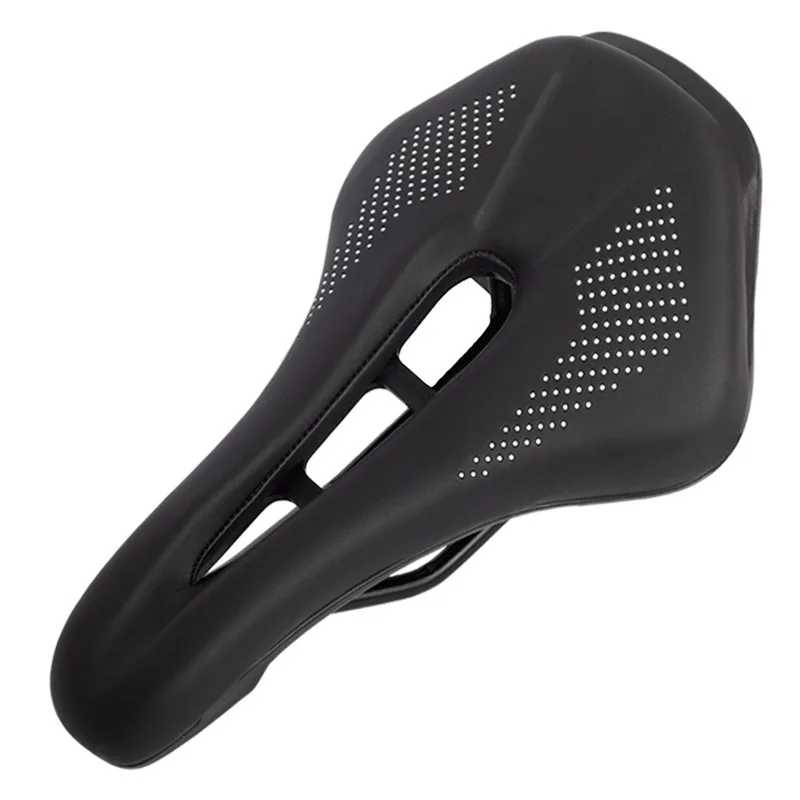 Bicycle Saddle Seat Road Steel Rails Mountain Bike Cushion For Men Skid-proof Soft PU Leather Road MTB Bicycle Saddle image 6
