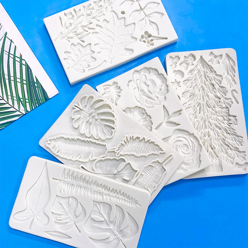 Christmas tree turtle back leaf maple leaf silicone mold petals rose leaves landscaping DIY chocolate candy mold