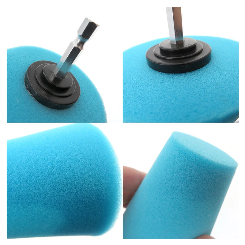 1-3 Stück Konische Schwamm-Polierkegel für Autoreifen, Felgenpflege, Metallpolitur, Reinigungsschaum-Pad, Radwerkzeug – Detail 9