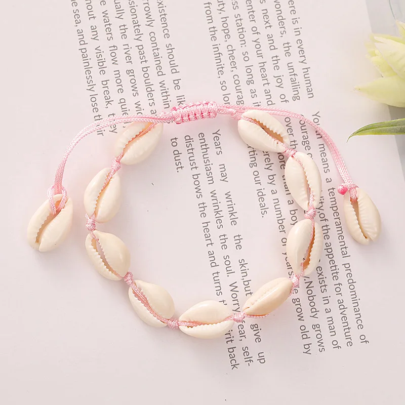 Boho Shell Rope Bracelet for Couples, Romantic Gift