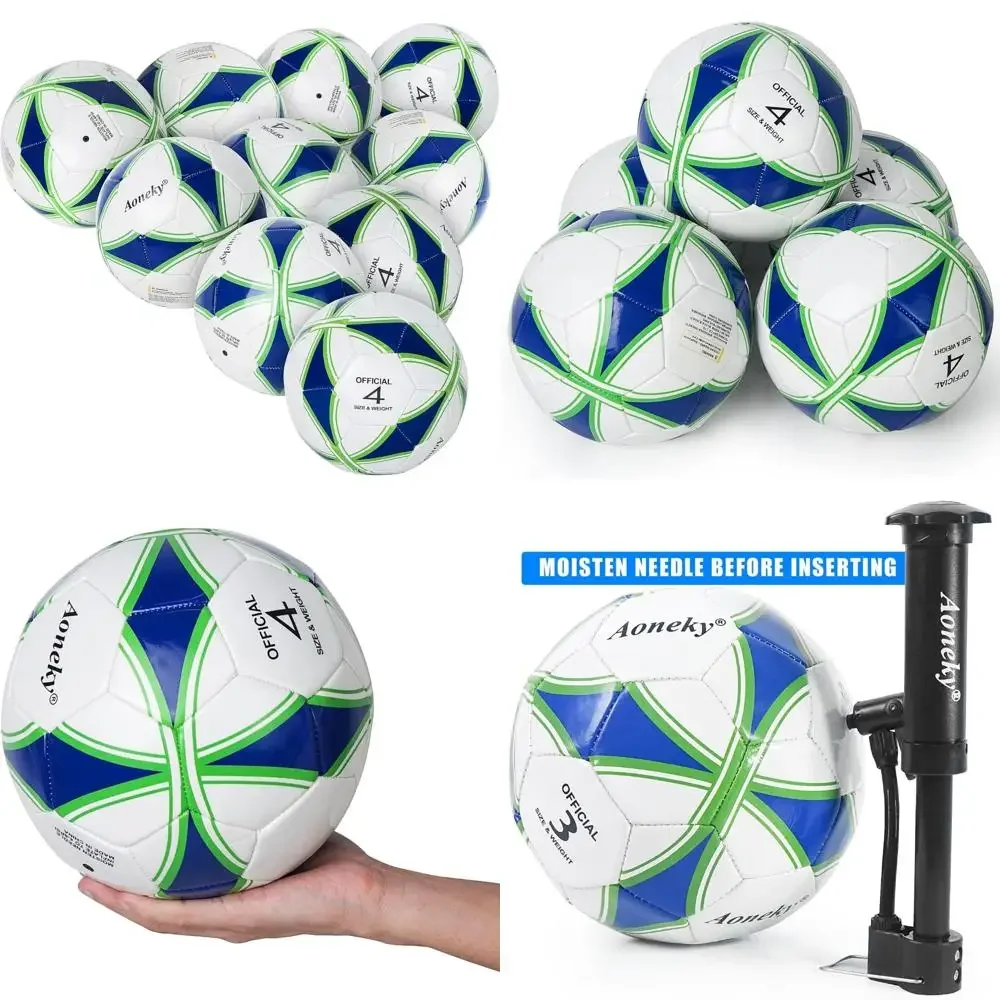 كرة قدم قابلة للنفخ مع مضخة هواء لتجربة لعب محسنة