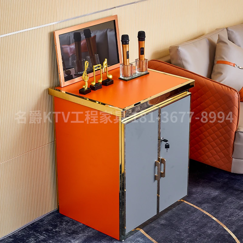 New ktv song ordering cabinet solid wood light luxury minimalist power amplifier cabinet foot bath k song  box Durable furniture