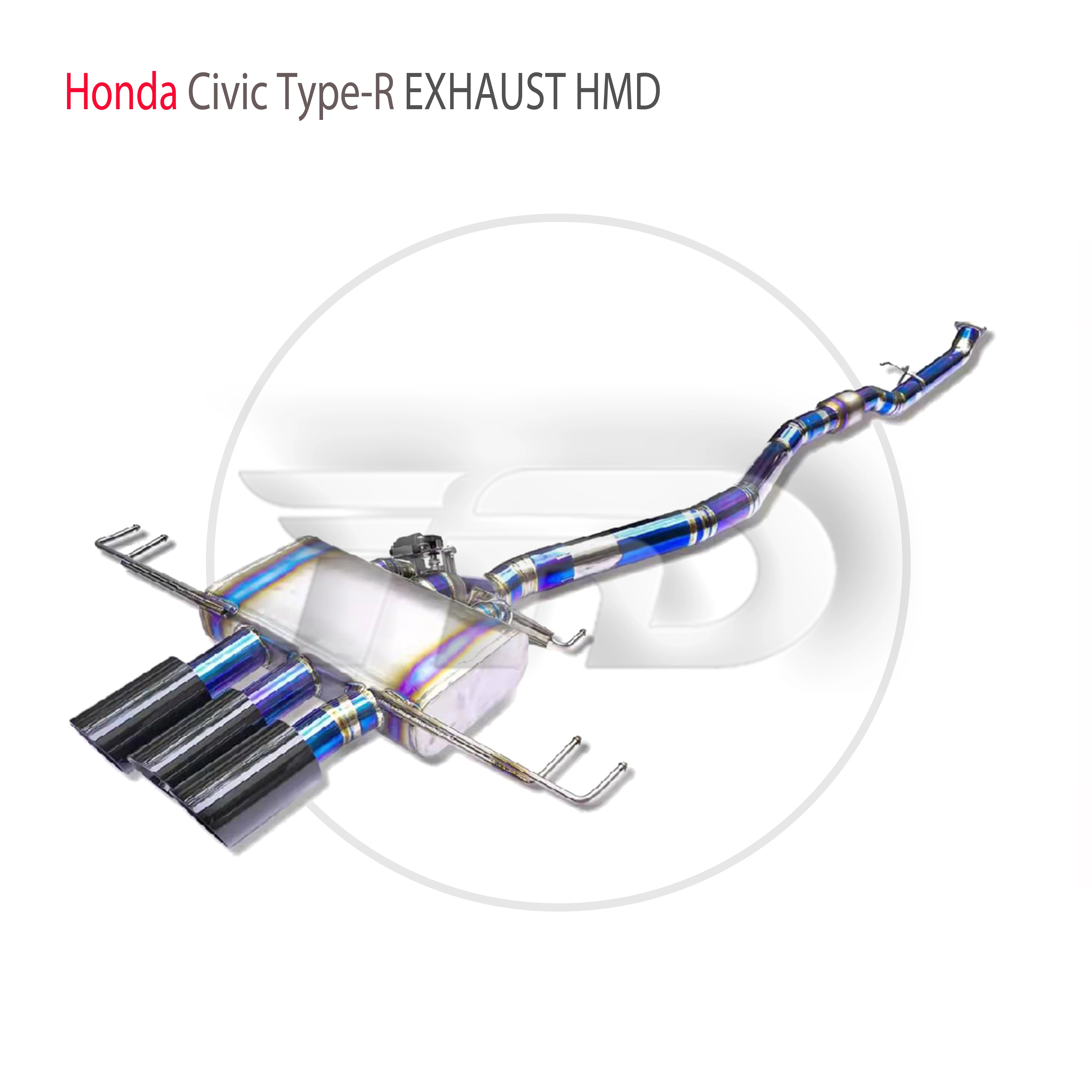 

HMD Titanium Alloy Exhaust System Performance Valve Catback For Honda Civic Type-R Muffler For Cars