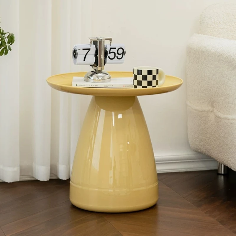 #￥Modern Simple Nordic Round Coffee Tables Sofa Edge Side Table Creative Living Room Small Round Corner End Table Home Furniture