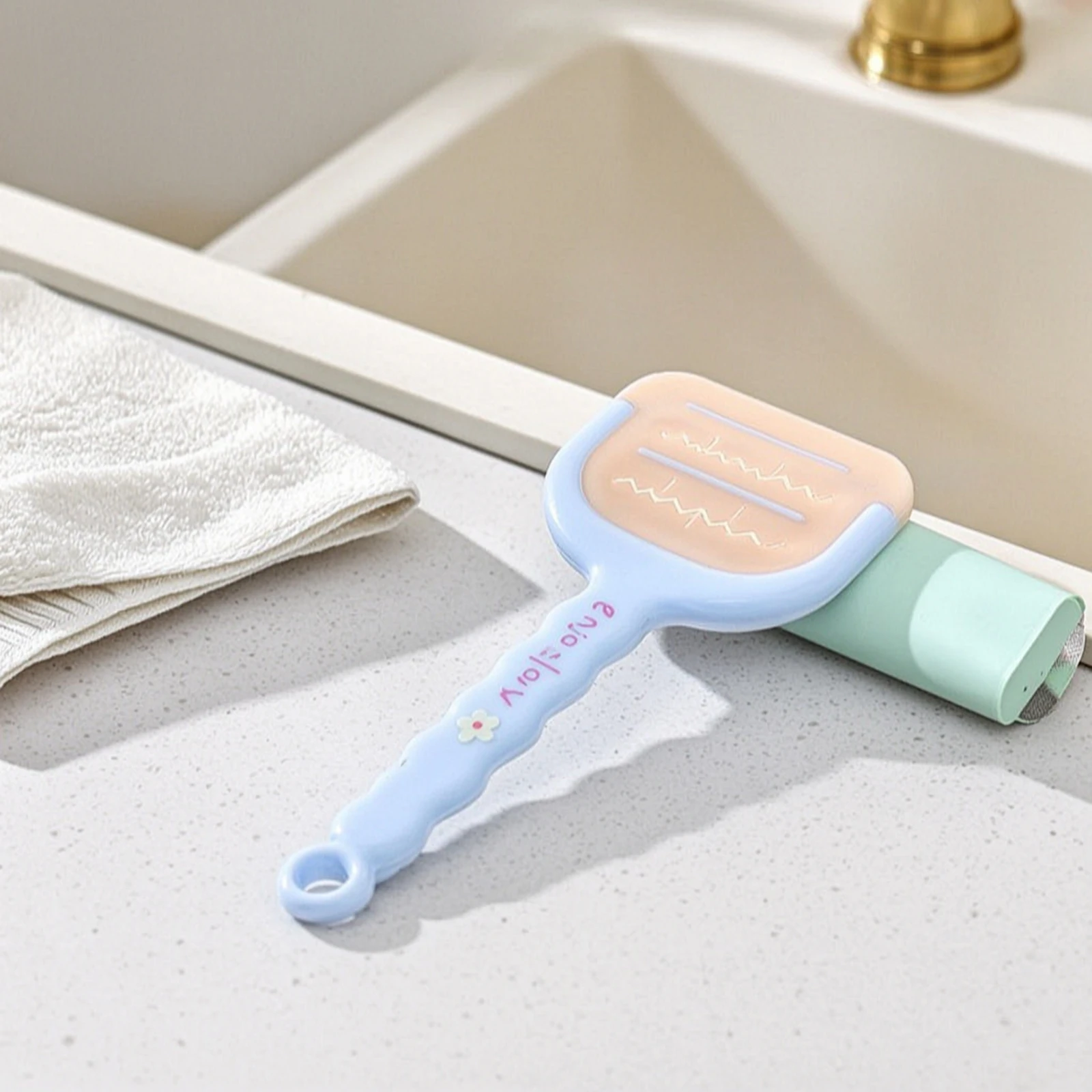 Scraper with Long Handle Flexible Bathroom Scraper Cleaning Tool with Long Handle Precision Scrubbing Brush Versatile for Toilet