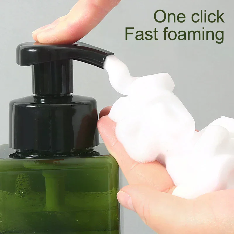 Soap Portable Foam Pumps Bottle 250/450/650ml Manually Press Soap Foaming Mousses Liquid Shower Gel Bathroom Bottling