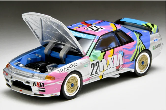 24.10 Tomytec Tomica TLV N234E AXIA SKYLINE R32 Silver Limited Edition Simulation Alloy Static Car Model Toy Gift