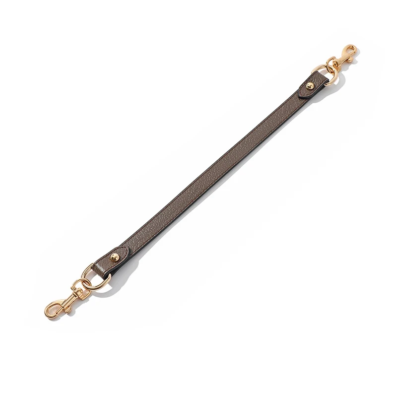 Leather 40CM Bags Strap Pattern Brown Handle Strap for 1955 Saddle Bag Short Shoulder Replacemen Strap Crossbody Bag Accessories