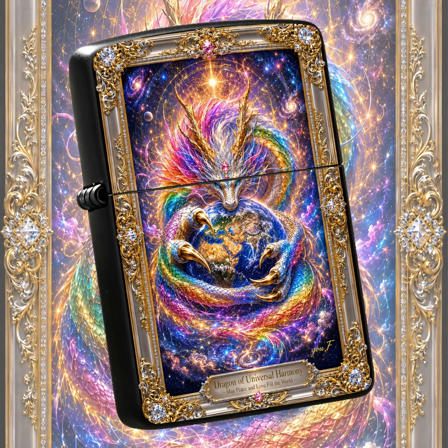 Exquisite Dragon of Universal Harmony Themed Lighter Ornament, Vibrant Eastern Auspicious Dragon EmbracingCreative StarryDecoration, Suitable for Gifting and Personal Use, Carrying Wishes of Peace and A Humorous And Interesting Lighter