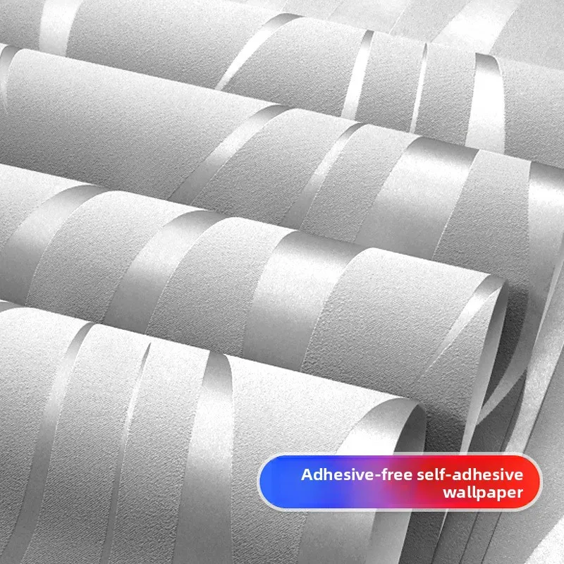 

European-style Self-adhesive Household Waterproof and Moisture-proof Thickened 3D Non-woven Fabric Bedroom Wall Wallpaper