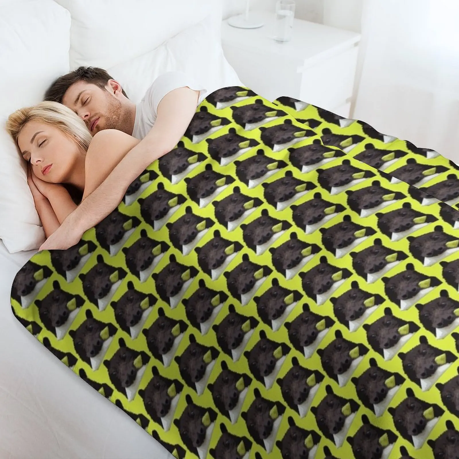 Batzilla- Margo's Pear Face Throw Blanket Thermals For Travel Luxury Decorative Beds For Baby Blankets #4