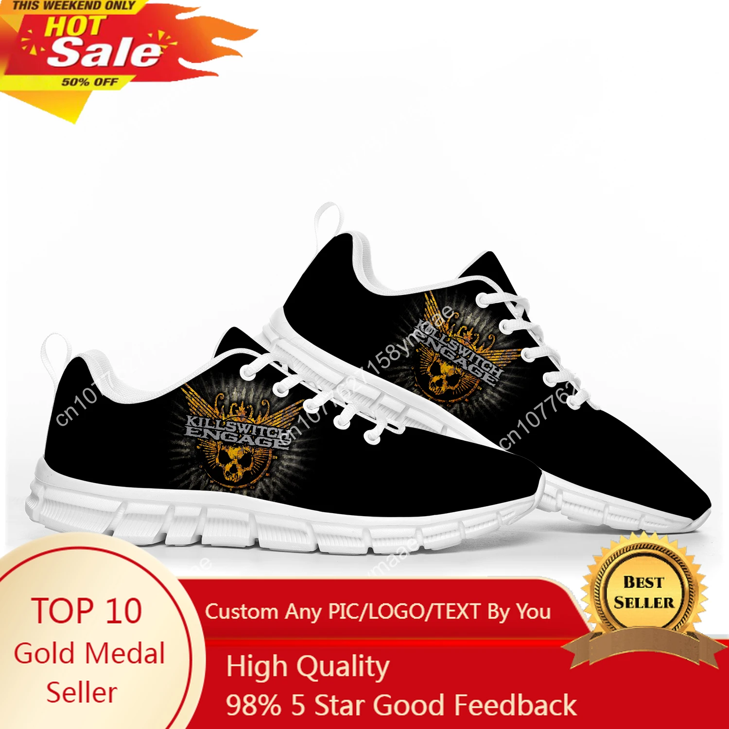 

Killswitch Engage Sports Shoes High Quality Mens Womens Teenager Kids Children Sneakers Sneaker Customize Couple Shoe White