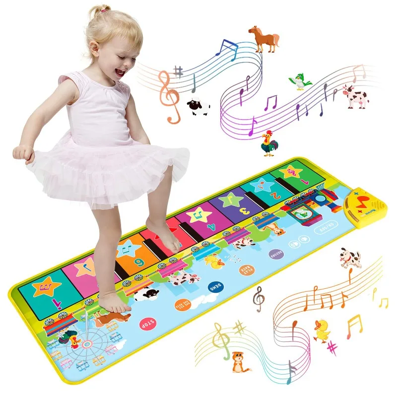 Children's Piano Music Blanket Interactive Early Education Dance Mat A Variety of Musical Educational Toys