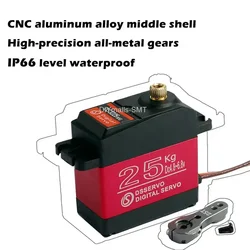 DS3225 25Kg RC Digital Servo 180 270 Degree Waterproof servo high torque Full Metal Gear for DIY Baja Car RC Robotic Arm