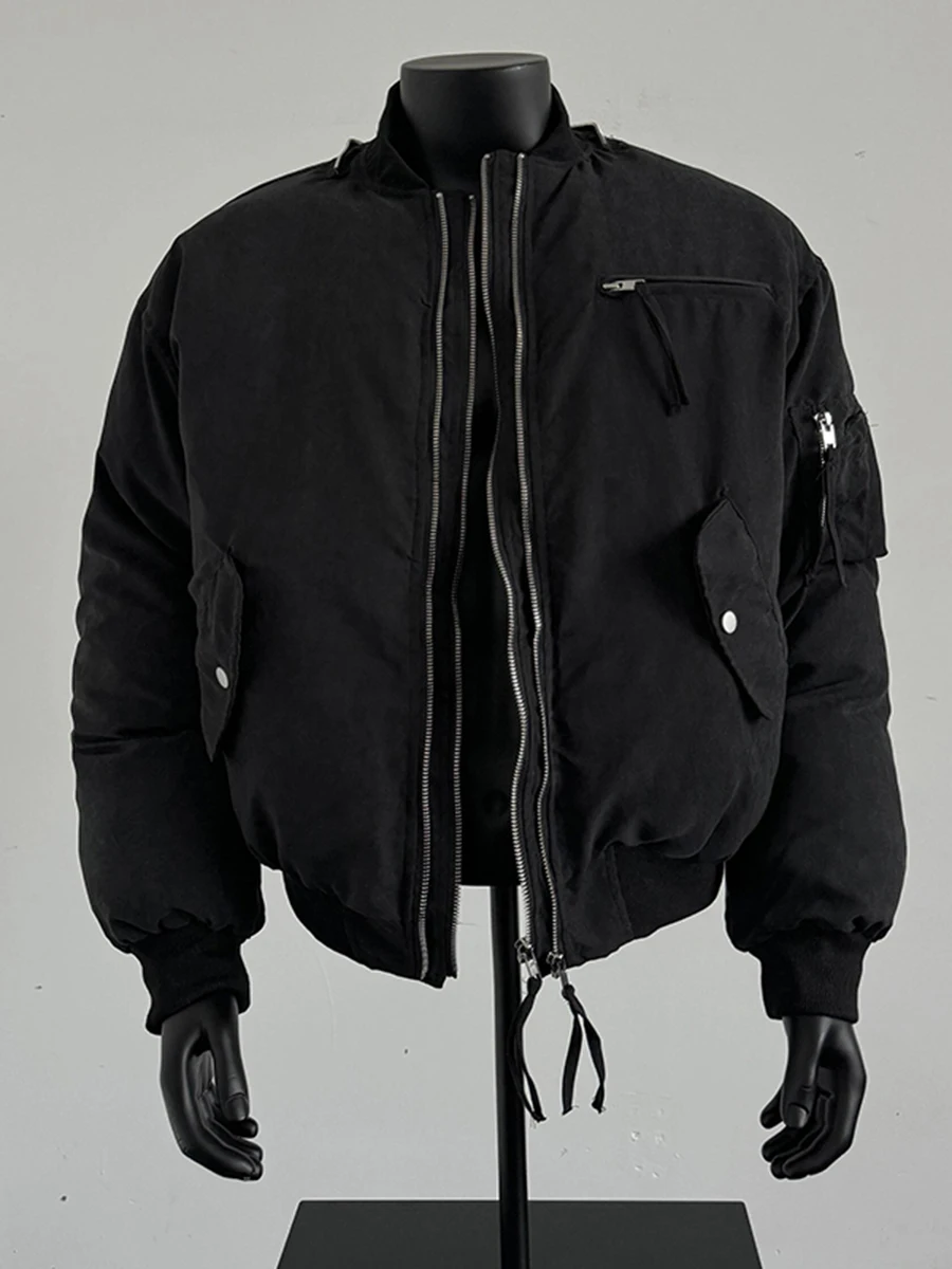 

Bla Pilot Jaet Cotton Coat Men's ort Thiened Winter Workwear American Bomber Baseball Outfit Warmth Youth Casual Fit