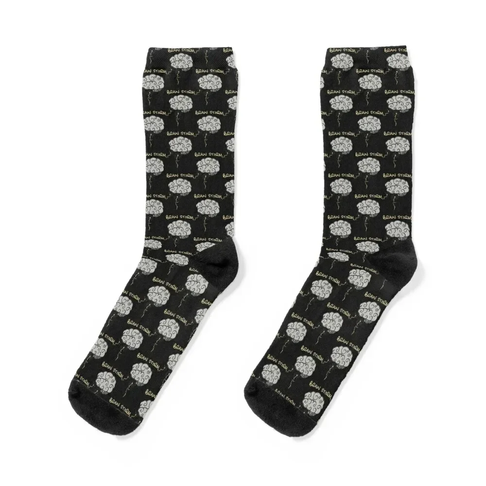 

Brain Storm Socks funny gift happy men cotton high quality Socks Girl Men's