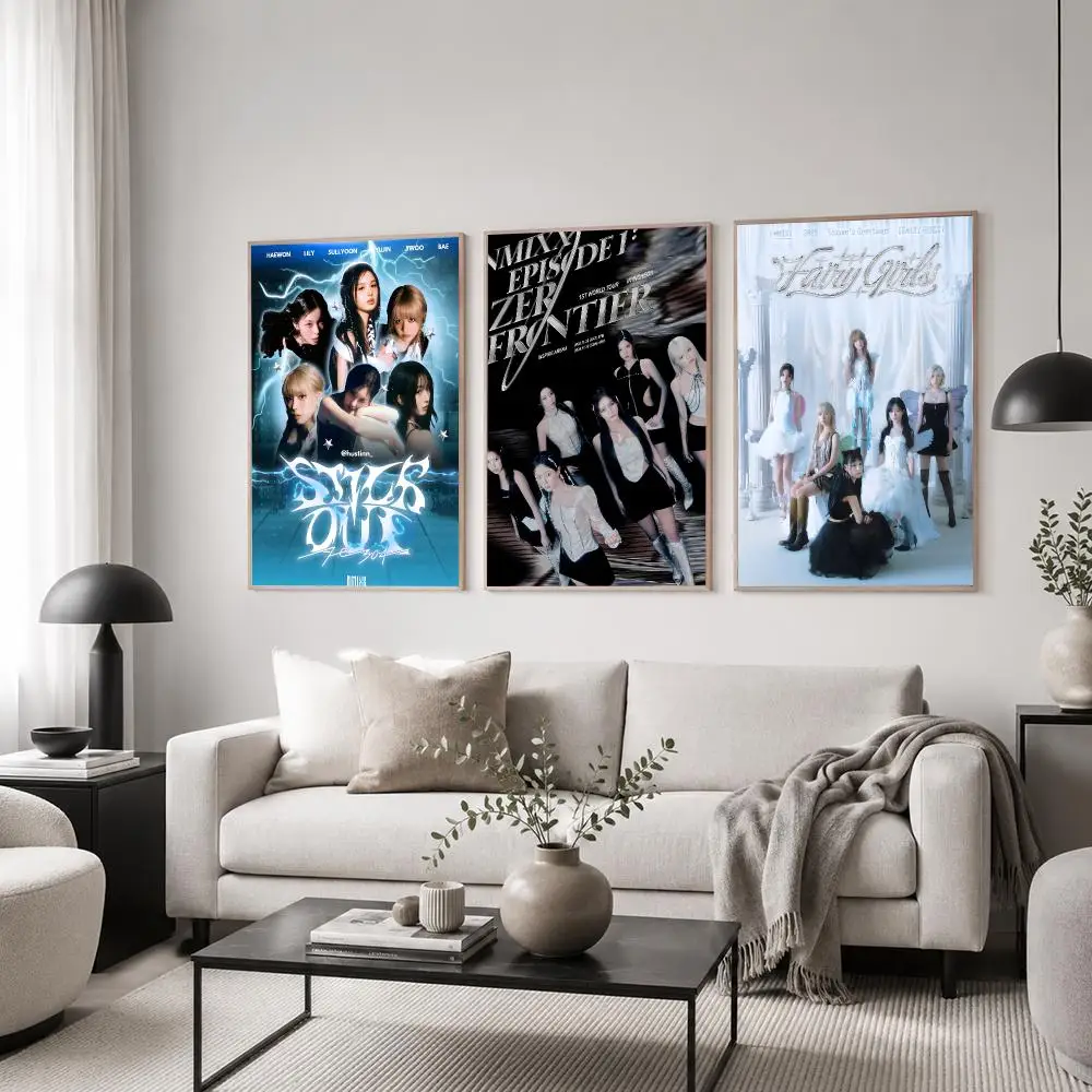Girl Group NMIXX Poster Poster Stickers Painting Mural HD Wall Decals for Bedroom Living Room Home Self-Adhesive