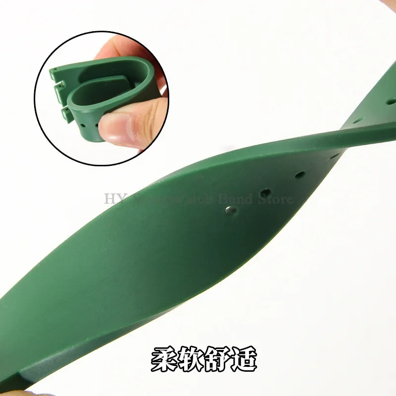 26 مللي متر حزام ساعة سيليكون ل رويال اوك 15703/15500/26331 مطاط مقاوم للمياه المعصم الفرقة الرياضة سوار الغوص حزام (استيك) ساعة ل GA