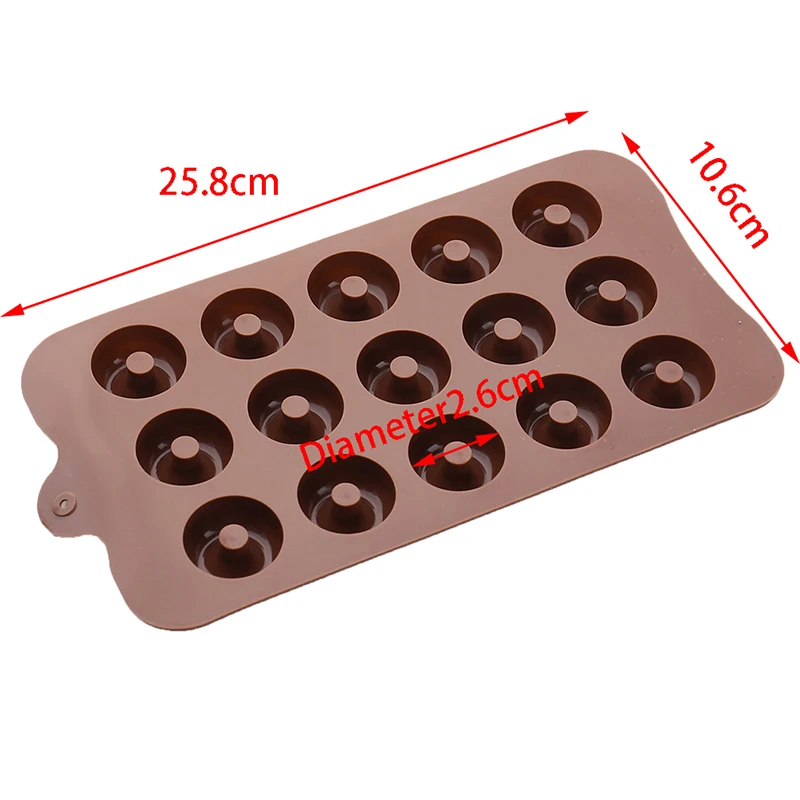 1Pc 15 Cavity 3D Silicone Mini Donut Pan Doughnut Baking Mold Tray Chocolate Donuts Bakeware Pastry Mould Kitchen Tools hot sale