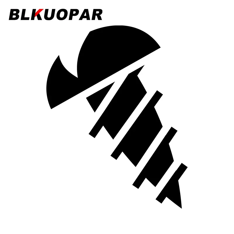 BLKUOPAR for Screw Car Stickers Waterproof Personality Decals Simple Creative Scratch-Proof Motorcycle Vehicle Decor Car Label