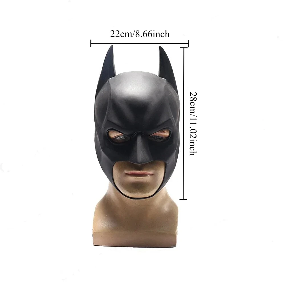 Fledermausmaske Kopfbedeckung Latexmaterial Cosplay Kopfbedeckung Halloween Nacht Tanzparty Erwachsene Maskerade Maske Latexmaske für Männer Anime