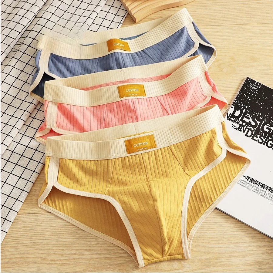 

Хлопковые мужские трусы, новые мягкие мужские трусы, удобное дышащее мужское нижнее белье, однотонные спортивные шорты с винтовой резьбой, трусы