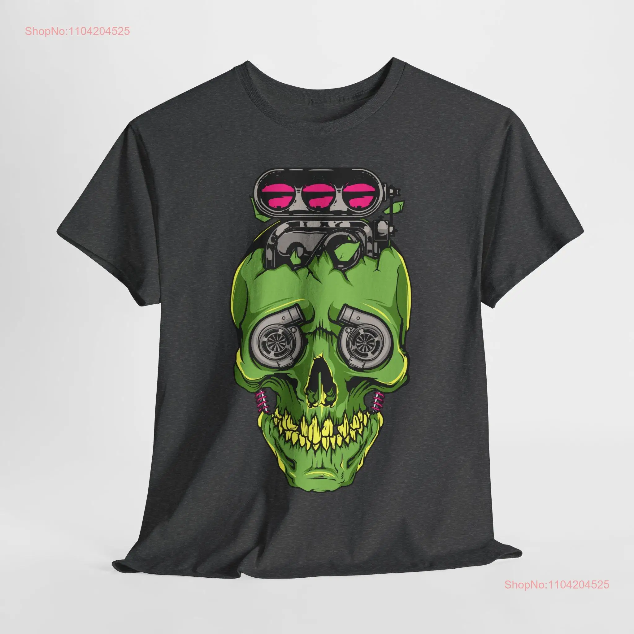 Turbo Skull T Shirt Car Guy Present Dad's Brother Friend long or short sleeves