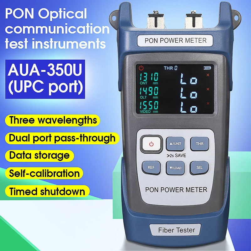 

COMPTYCO AUA-350U/A UPC/APC port(optional) 1310/1490/1550nm Fiber Optical PON Power Meter FTTX/ONT/OLT