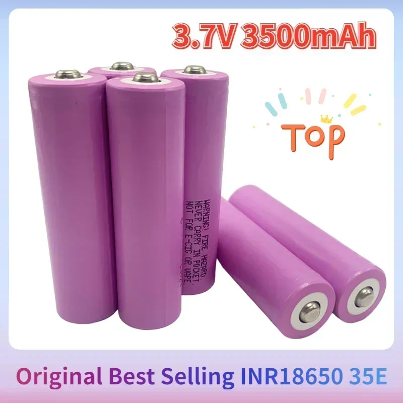 SUYIJIA 2024New 100% Original INR18650 35E 3.7V 3500mAh 20A Discharge INR18650 35E 18650 Li-ion Battery 3.7v Rechargable Battery