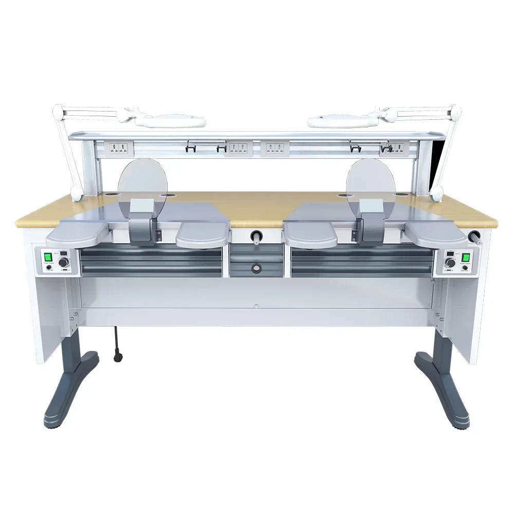 

Hot SalesSingle Or Double Dental Lab Equipment Work Station Desk Stainless Steel Workbench