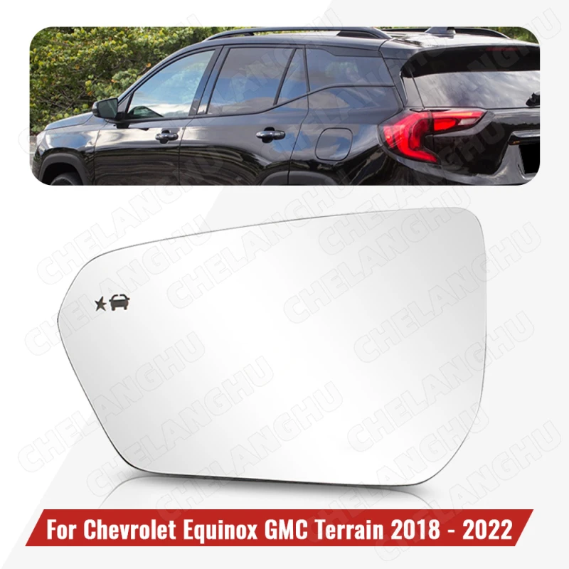 

1PC Left Side Lens For Chevrolet Equinox Or GMC Terrain 2018 2019 2020 2021 2022 Rearview Glass Mirror Lens With Heat 23406428