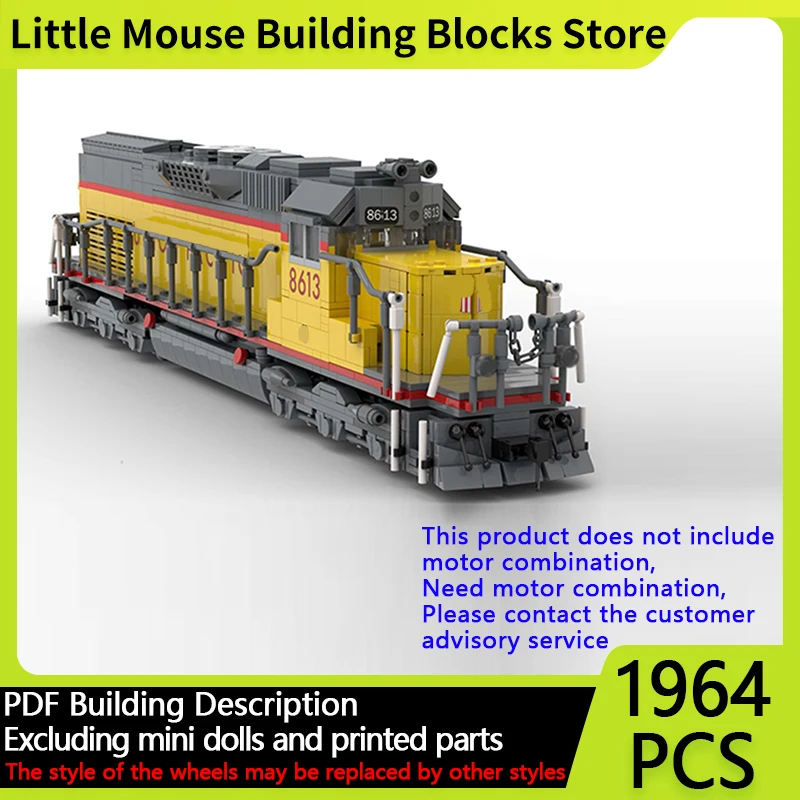 

Модель городского автомобиля MOC, строительные кирпичи SD40T-2, дизельный локомотив, модульная технология, подарки, праздник, сборка, детские игрушки, костюм