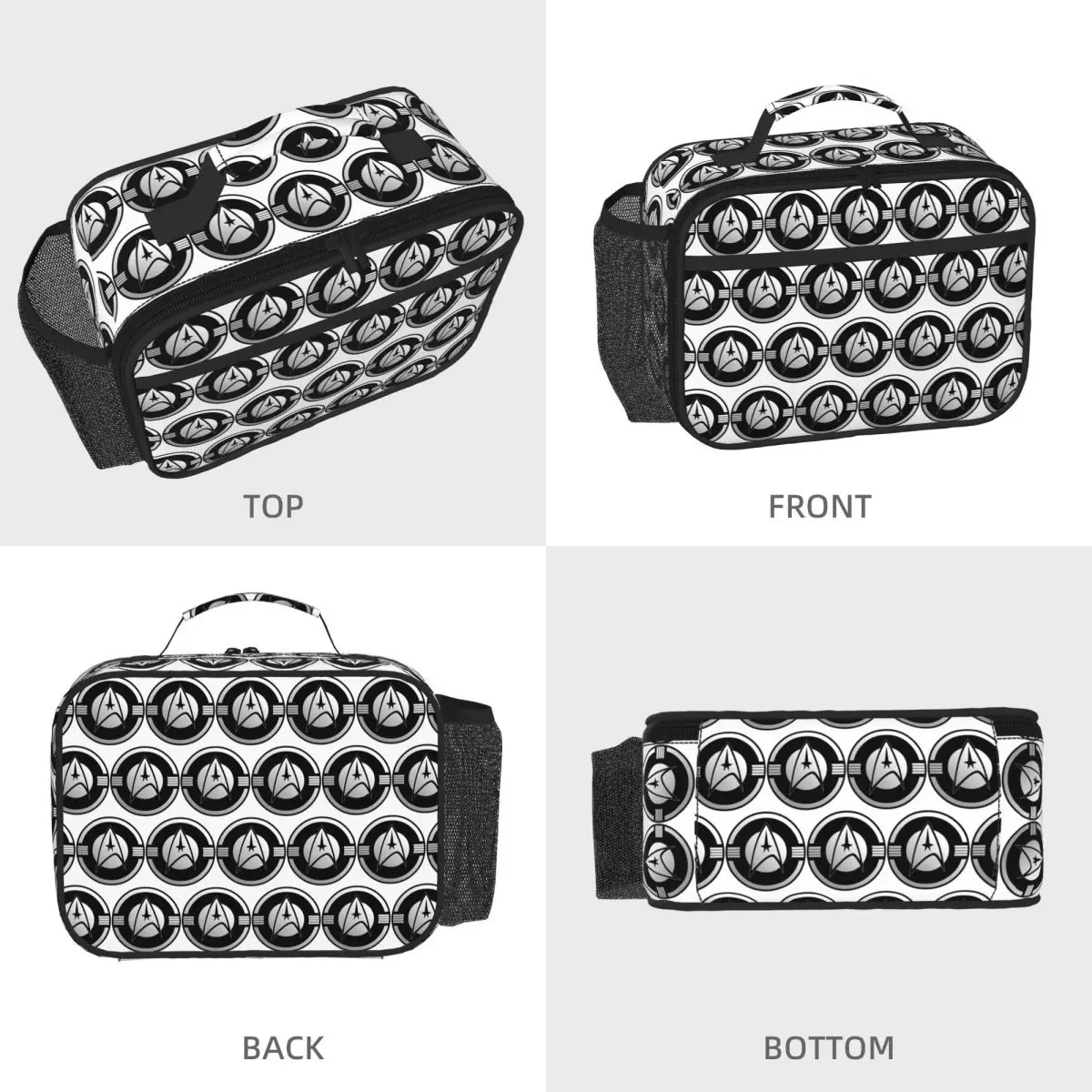 Star Treks Science Fiction TV Series Insulated Lunch Bag for Women Children Portable Food Boxes Thermal Lunch Box Tote