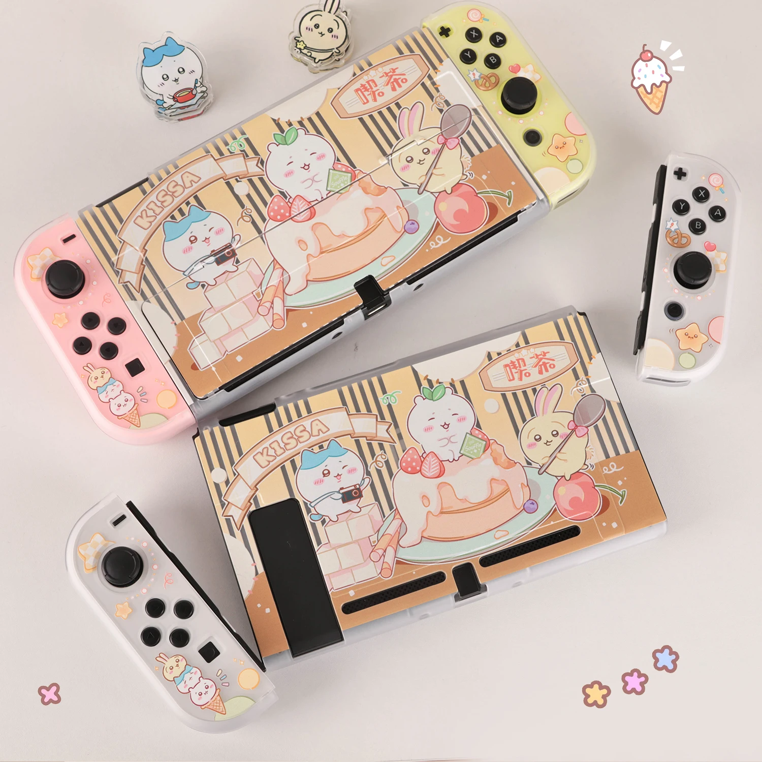 

For Nintendo Switch Frosted Hard Shell Case Switch OLED Accessories Cartoon Cover Case For Switch NS Accessories Console Game