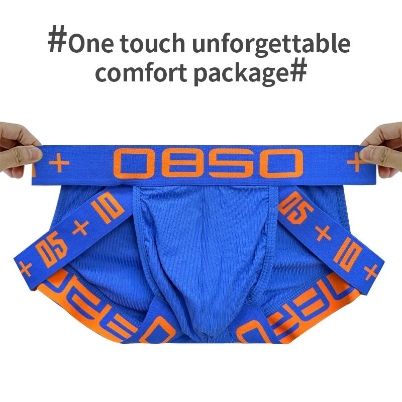 Seksowna męska bielizna oddychająca bawełniana stringi gejowskie modelujące biodra z niskim stanem Cuecas Homme G String