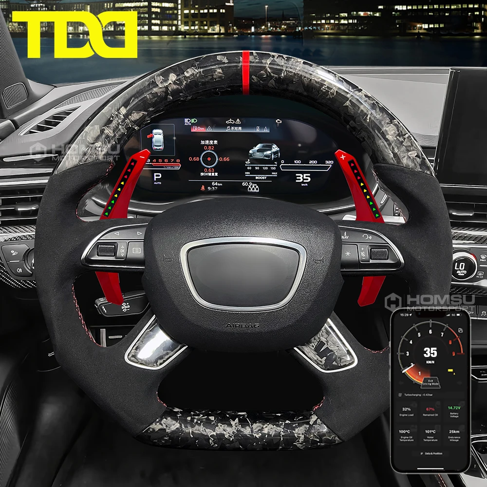 Car Steering Wheel Smart LED Paddle Shifter For aud i i8 r8 A7 A6 Q8 S3 RS models LED App Control Paddle Shifter