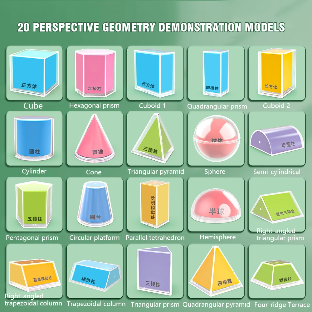 12/16/20 Geometry Demonstration Models Spatial Structure Visualization Tools for STEM Education Teaching Kits