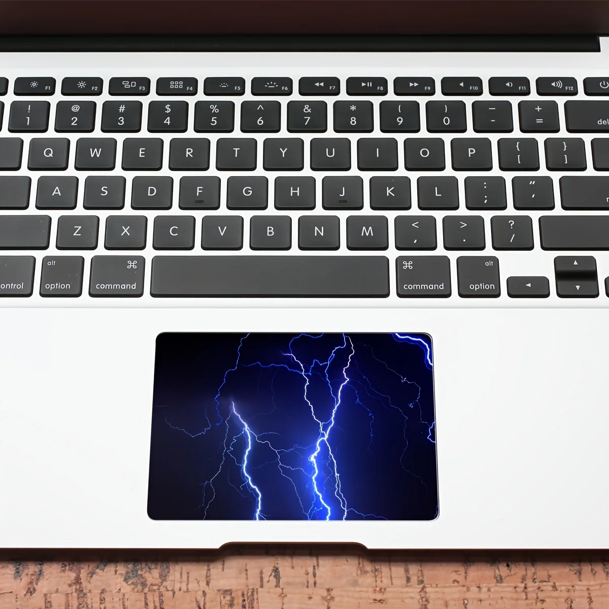 1PC Future Technology Pattern Blue Lightning Pattern Laptop Touchpad Stickers Self-Adhesive, Ready-to-Use