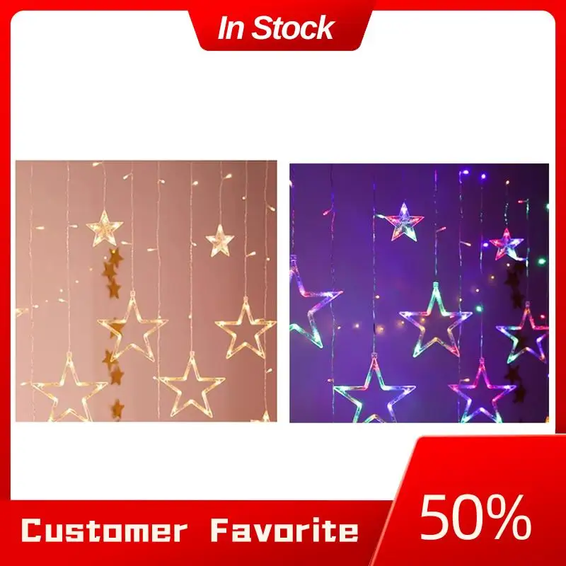 ขาย TOP Christmas Moon Star Window Fairy String Light USB และแบตเตอรี่ขับเคลื่อนไฟ String สําหรับห้องนอนหน้าต่างในร่ม