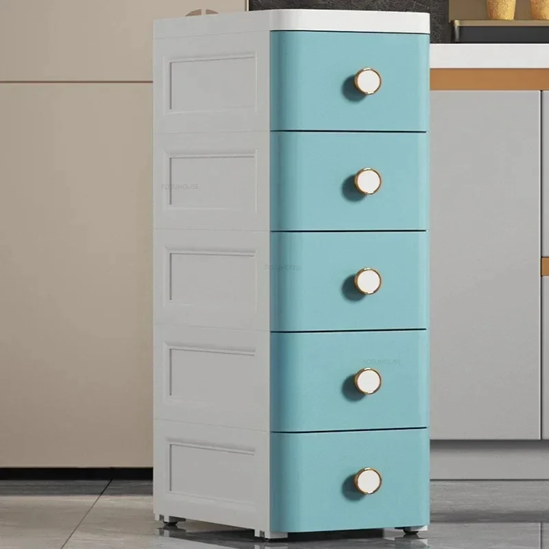 20cm Gap Storage Bathroom Cabinets Bathroom Furniture Drawer-type Kitchen Multi-layer Cabinet Home Narrow Storage Shelf