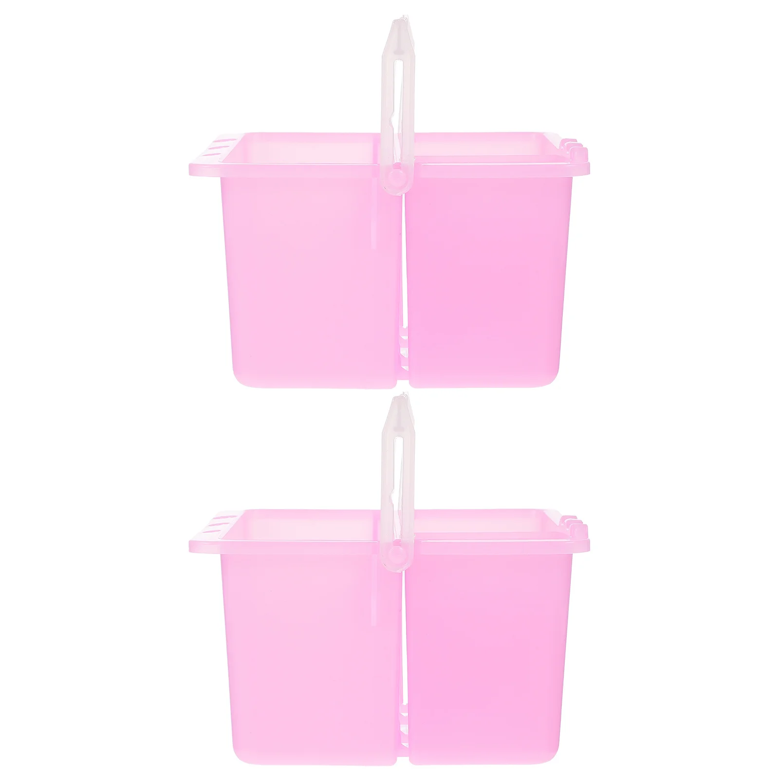 

2pcs Plastic Brush Washing Bucket, Multi-Functional Paint Brush Holder For Artists , Smooth Edge Painting Water Pots Art