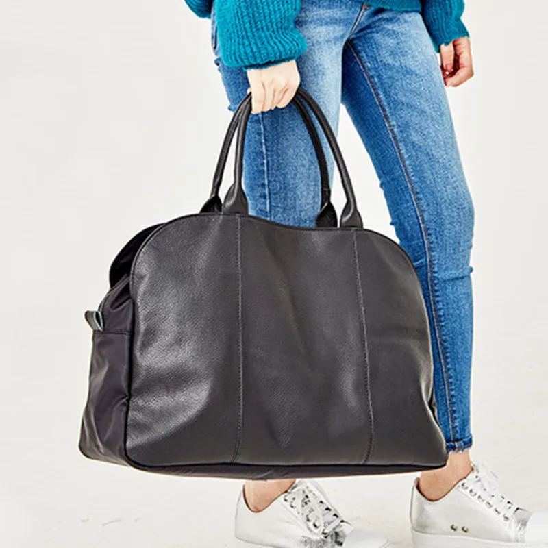 Luxury2026 New Soft Genuine Leather Briefcase Women Handbags 14-15.6 Laptop Bag Large-capacity Portable Tote Bag Travel Bags