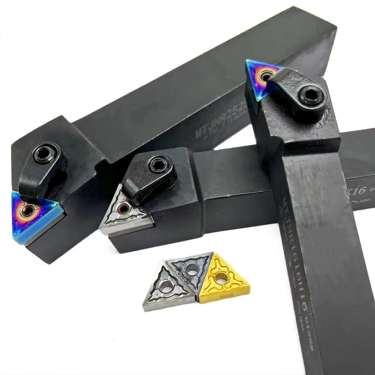 Suporte de ferramenta de torneamento cilíndrico tipo CNC, uso com face final MTJNR, MTJNR1616H16, MTJNR2525M16, MTJNR2020K16, TNMG160404, YBG205