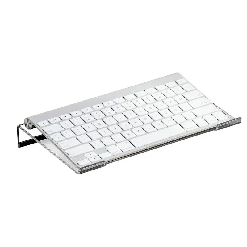 

Keyboard Riser For Desk Clear Display Holder Acrylic PC Keyboard Lift Computer Keyboard Accessories For Ergonomic Typing Holder