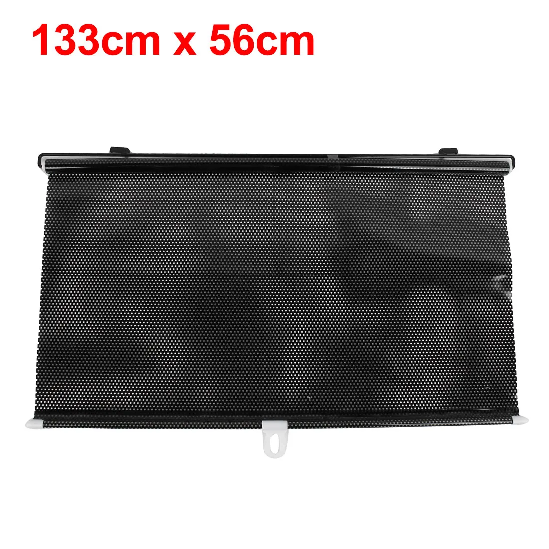 

Uxcell 133cm X 56cm Black Clear Dotted Car Front Side Window Sunshade W Suction Cups
