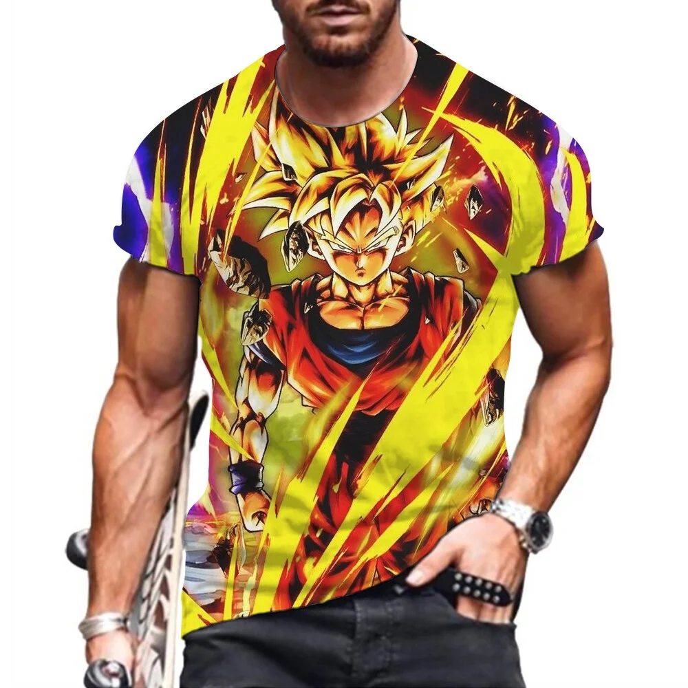

Anime Dragon Ball Goku Tshirts Men Kid Short Sleeve 2026Japanese Anime Dragon Ball Street Harajuku Men's Quick Dry Sport T-Shirt