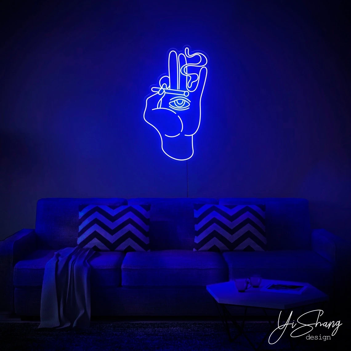 Neon Sign Custom | Smoke Led Neon Light | Personalized Gifts | Bar Shop Home Sign | Wall Decor |Restaurant Logo | Halloween Part