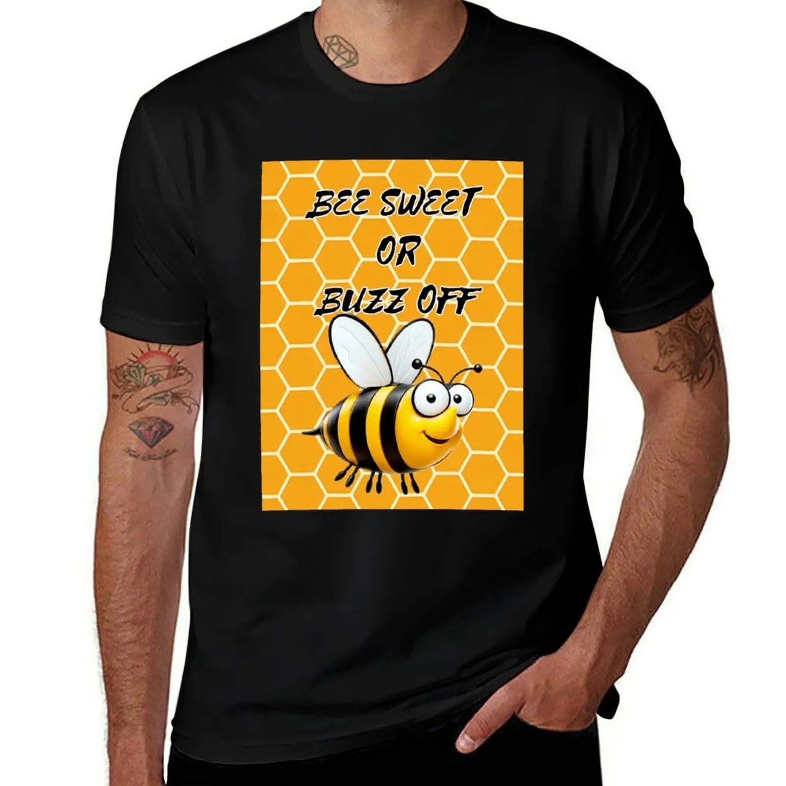 

Bee Sweet or Buzz Off T-Shirt T-shirts oversize graphic t shirts affliction shirts men clothings