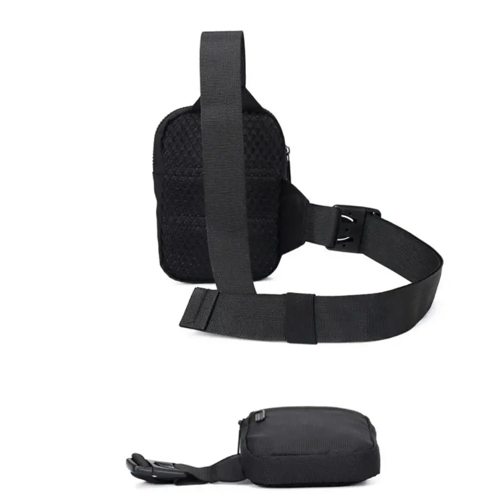 Casual Small Bag Zipper Men Chest Bag Multipocket Waterproof Mobile Phone Bag Handbag Nylon Small Shoulder Bag Male