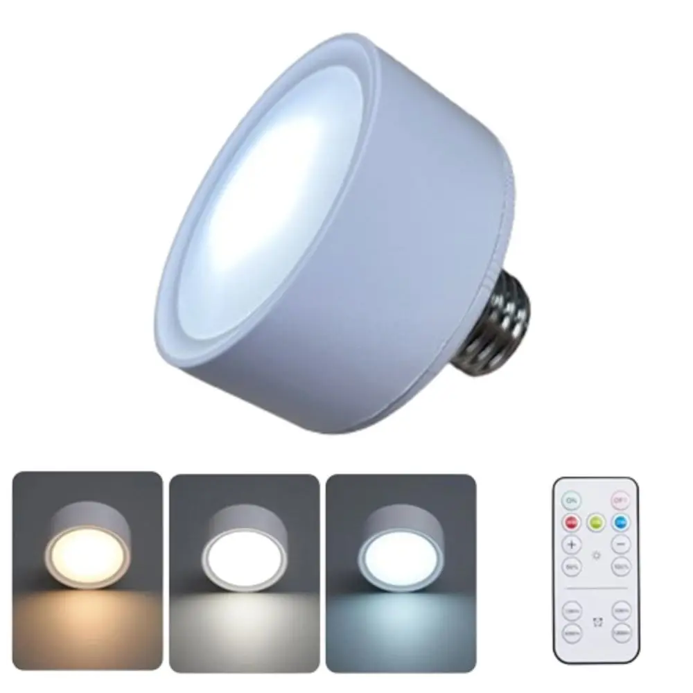 

Home Decor Dimmable LED Wall Sconces Battery Powered Touch Control E27 Screw Bulbs 3Colors Wireless Closet Light Bedroom Kitchen